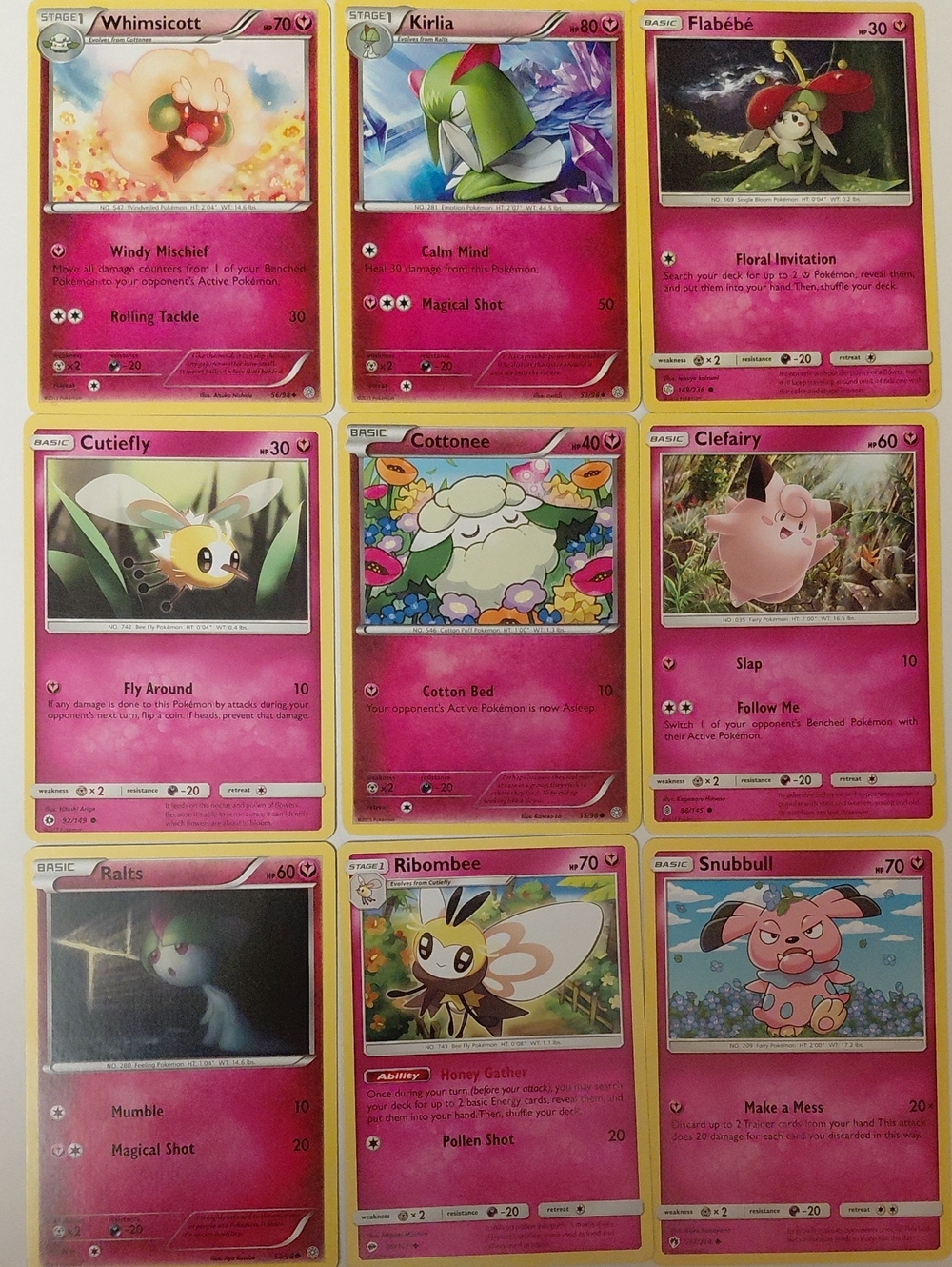 Cutie Fairy Cards - 9 Card Lot - Non Holo